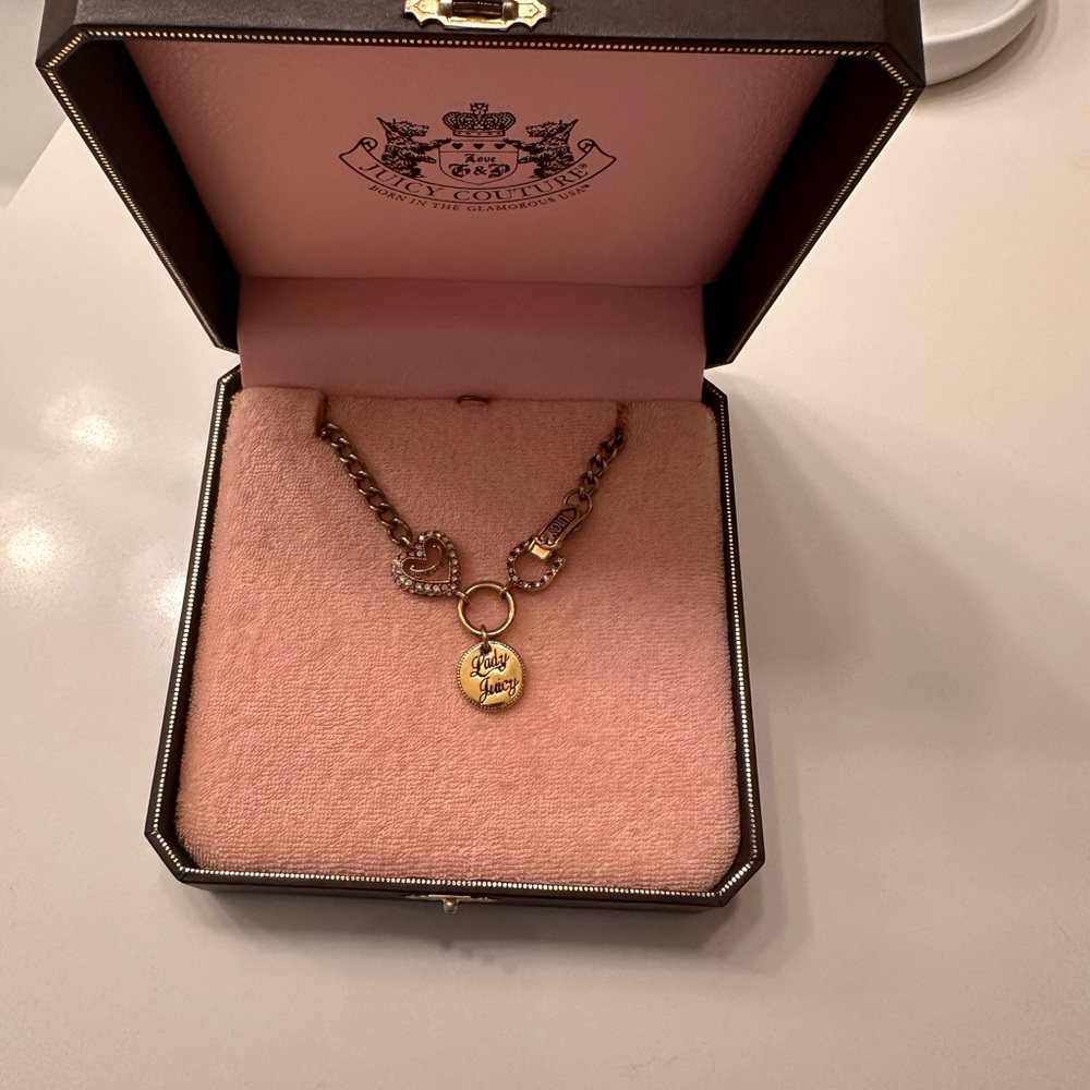 Juicy Couture Gold Necklace with Charm